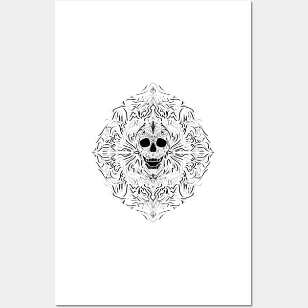 Skull Mandala Wall Art by FattoAMano